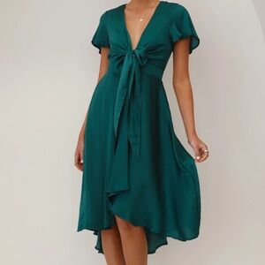 Emerald Sunny Daze Midi Dress